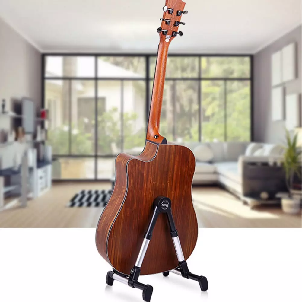 代表吉他：地板吉他架，電吉他和聲學型號的支架，木材在牆上和其他牆上的固定 25438_31