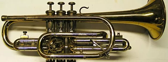 Musical Instrument Cornet (20 kuvaa): Muinaisen messinki-instrumentin kuvaus, sarveiskalvojen tarkistaminen, rooli musiikissa 25454_20