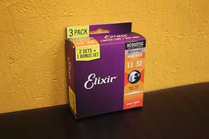 Elixir Strings: Pour la guitare acoustique et la guitare électrique, Elixir 11152, avec calibre 12/53 et autres. Quelles chaînes à choisir pour une guitare? 25473_15