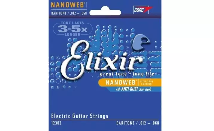 Elixir string: pikeun gitar akustik jeung gitar listrik, elixir 11152, kalawan 12/53 haliber jeung sajabana. string naon milih pikeun gitar? 25473_23