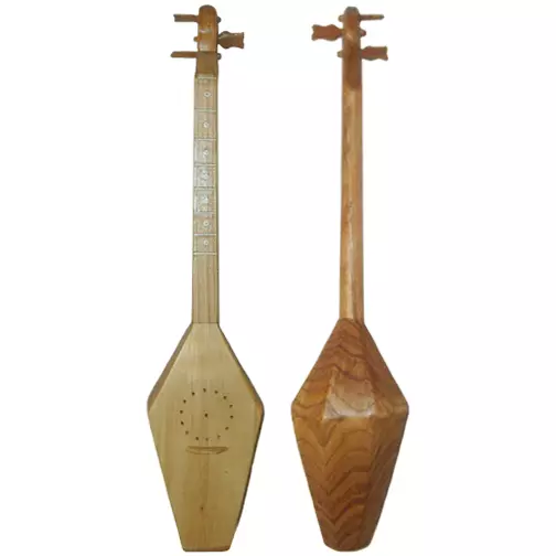 Pandouri: instrumento musical de Georgia, tipos de cadea Pedgles de Balalak georgiano, configuración e xogo 25489_4