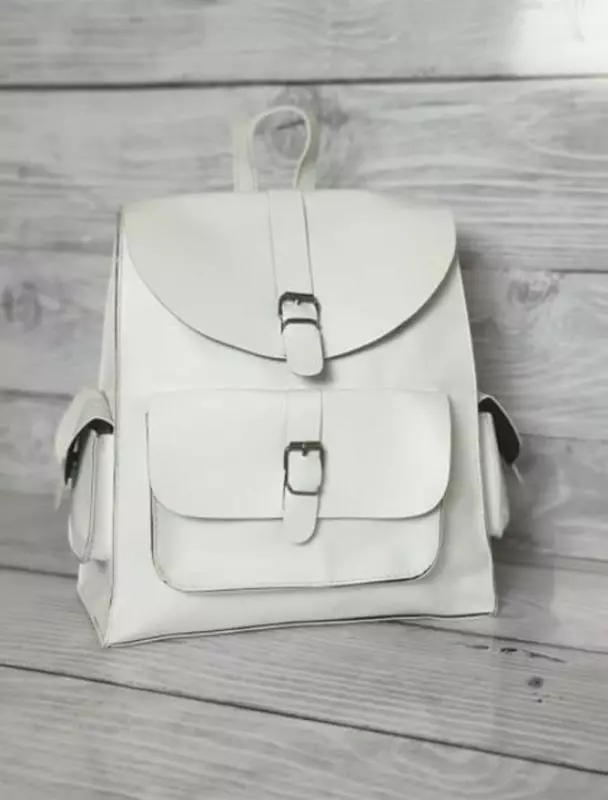 Hvid rygsække: Hvad skal man bære kvinders lille og store hvide rygsække? Smukke rygsække tasker til piger og andre stilfulde modeller 2549_6