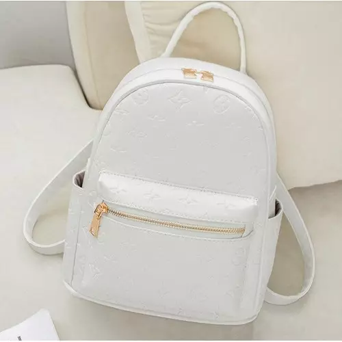 Backpacks bardhë: Çfarë duhet të veshin backpacks pak dhe të mëdha të bardha të grave? Çanta të bukura të shpinës për vajzat dhe modele të tjera me stil 2549_9