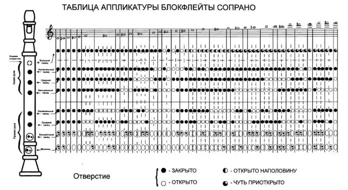 Blokkering (35 bilder): Forskjeller fra fløyten. Sopran og alto, tenor og andre typer blokkmasse, sak for dem, tyske og barokke systemer 25500_12