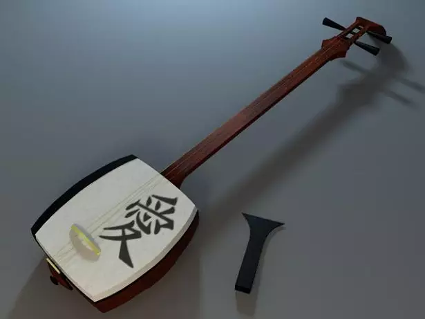 Simisen: Παιχνίδι στο ιαπωνικό τρίχωμα τρίχωμα με μακρύ λαιμό, βύσμα κορδόνι μουσικό όργανο Tsugaru-Dzijisan και άλλα είδη 25513_14