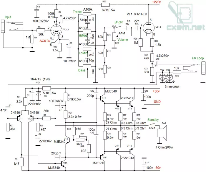 Guitar Preamp: Tashi ga Acoustic da sauran guitar. Mece ce? Fitilar farkon splimiers da sauransu, zaɓin mafi kyau 25543_13