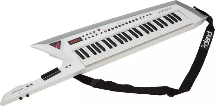 Takkaborðið: The synthesizer, KeyTar, lyklaborð gítar og önnur nöfn. Lögun af handsmíðaðir píanó gítar fyrir rokk tónlist 25549_10