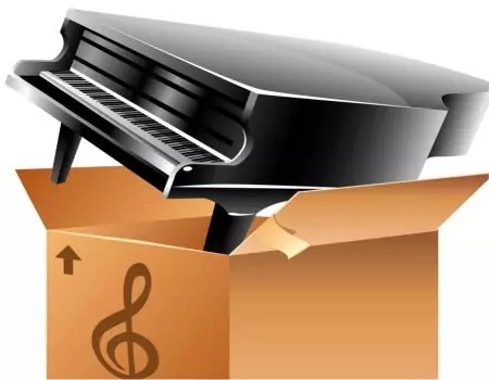 Transporte de piano: como levar piano e piano? ¿É posible desmontar o transporte por ti mesmo? Packaging de ferramentas 25557_4