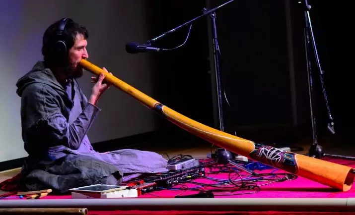Didgerida (26 fotek): Jak hrát mosazný hudební nástroj a co je to? Zvuk, moderní hudba na australské Dudka 25560_4