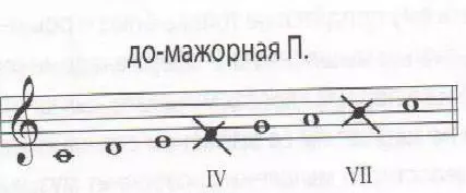 Guitare pentatonique: onglets pour débutants, pentatoniques de guitare sur la guitare de basse, la mineure et Bluze. Comment jouer des gambut pentathoniques sur la JIFF? 25577_8