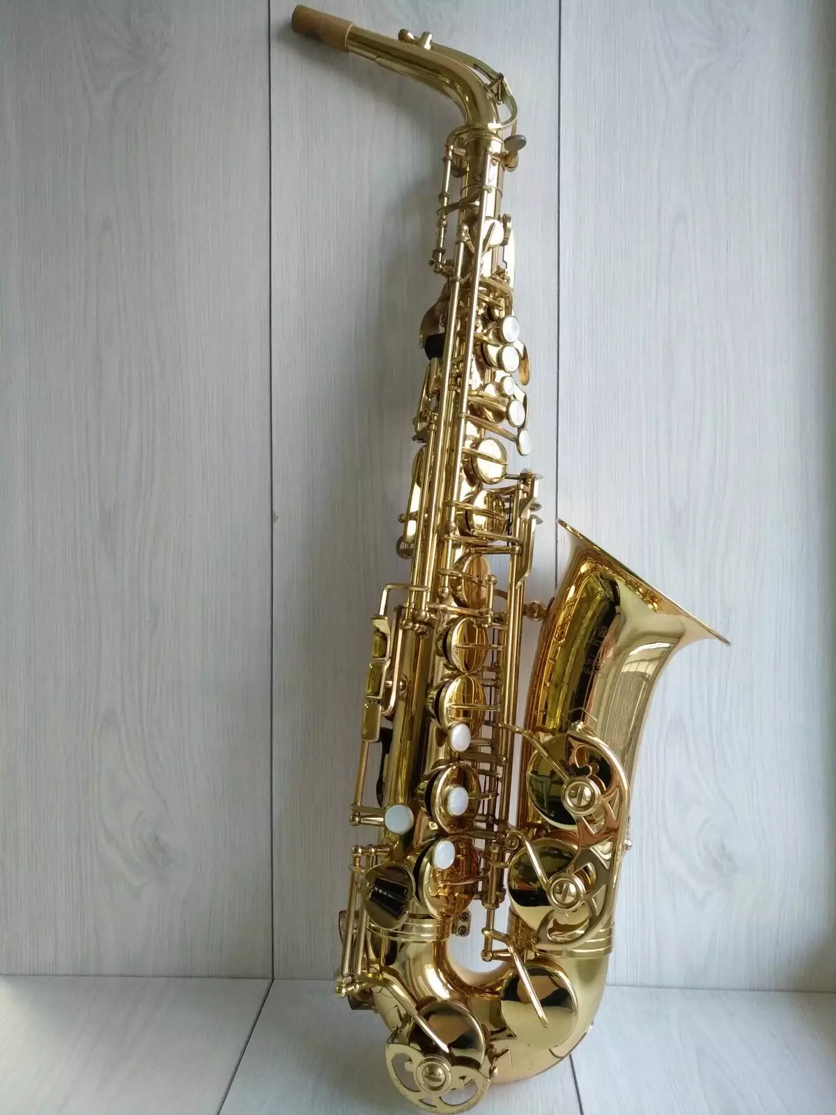 Saxofón (49 fotos): que é? Tenor e soprano, barítono e outras especies, a elección de canas e boquilla. Que mira e como soa? 25581_47