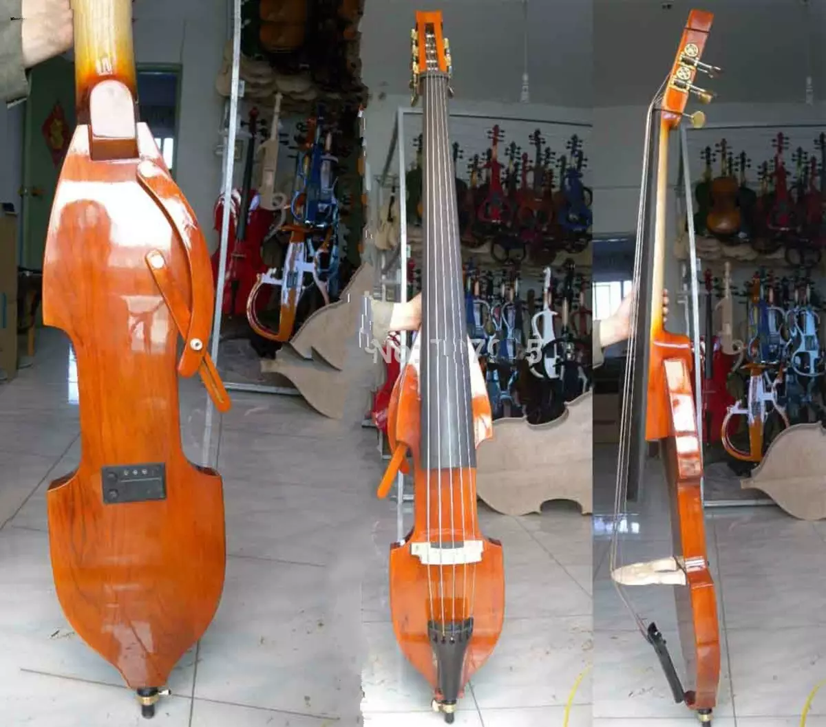 Double Bass (47 foto): Che cosa è e cosa appare lo strumento musicale Jammer String Jammer? Quante corde e che suono? Electroistram-contrammas e altri, taglie e gioco 25589_18