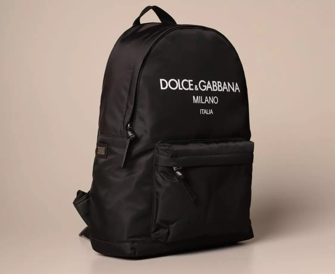 Dolce & Gabbana Rucksäck: weiblech a Männer, schwaarz a rout, Lieder Rucksaps Taschen an aner Modeller. Wéi ënnerscheede sech den Original vun der Kopie net? 2559_11