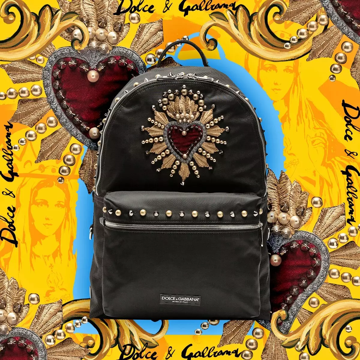 DOLCE & Gabbana Backpacks: ເພດຍິງແລະຜູ້ຊາຍ, ສີດໍາແລະສີແດງແລະສີແດງ, ກະເປົາເປ້ແລະແບບອື່ນໆ. ວິທີການຈໍາແນກຕົ້ນສະບັບຈາກສໍາເນົາ? 2559_12