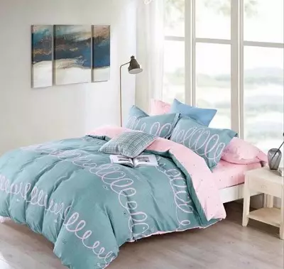 Bedding Carolina: Gambaran keseluruhan set dari poplin, kapas dan bahan lain dari Turki, ulasan 25836_11