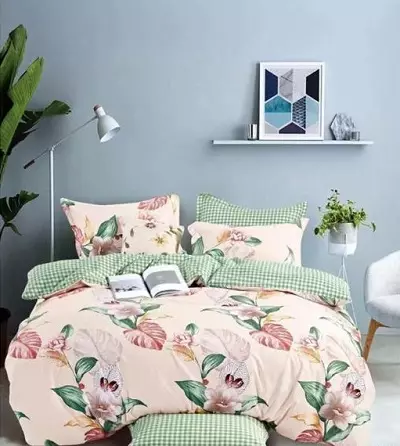 Bedding Carolina: Gambaran keseluruhan set dari poplin, kapas dan bahan lain dari Turki, ulasan 25836_14