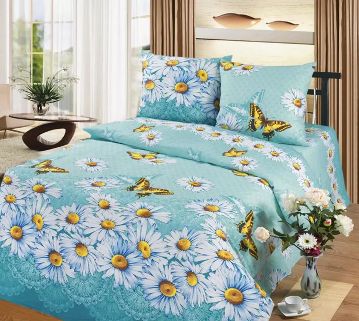 BED Linen Milanika: Subsion nga mga set gikan sa poplin ug uban pang panapton. Giunsa ang Pag-atiman? 25843_10