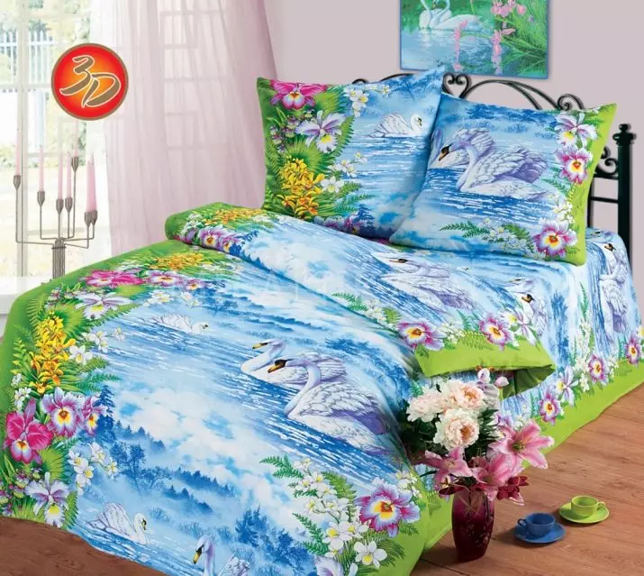 BED Linen Milanika: Subsion nga mga set gikan sa poplin ug uban pang panapton. Giunsa ang Pag-atiman? 25843_18