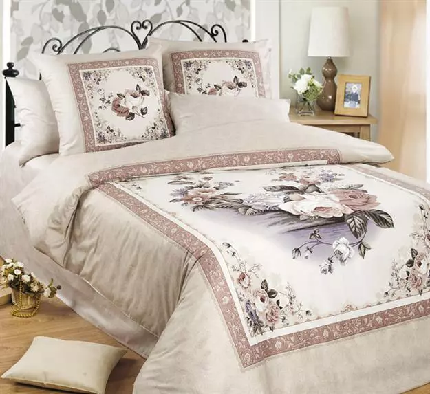 BED Linen Milanika: Subsion nga mga set gikan sa poplin ug uban pang panapton. Giunsa ang Pag-atiman? 25843_7