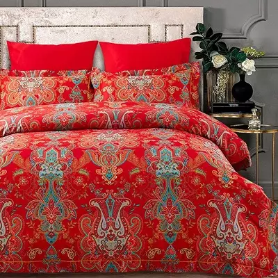 Giường khăn trải giường Arya: Đồ lót từ Thổ Nhĩ Kỳ từ Satin và bộ từ các vật liệu khác, vải lanh và gia đình của công ty Thổ Nhĩ Kỳ 25865_9