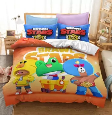 Bed Sline Brawl estrellas: Kits infantiles para niños y niñas, 1,5 camas y modelos de otros tamaños 25867_9