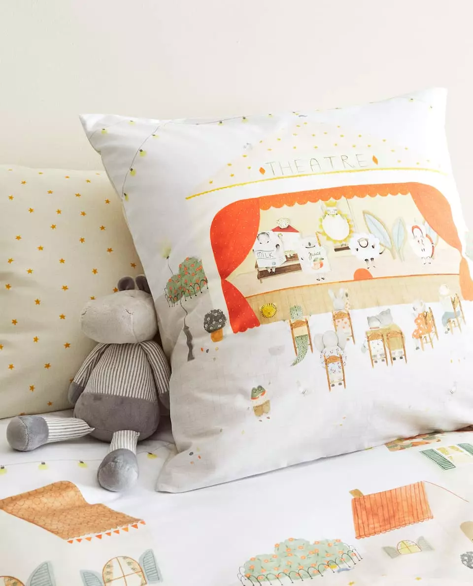 بستر بستر Zara Home: کیت ها و مجموعه های کودکان برای بزرگسالان، ویژگی های محصول برند 25872_16