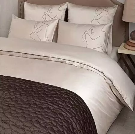 linen Bed ee euro ka Satina: xirmooyinka Silide 