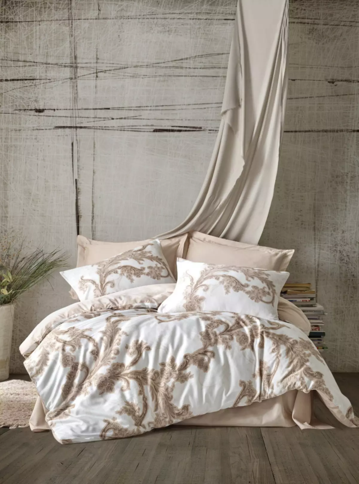 Linen Satin Turkish De Luxe lan Jacquard, Euro lan kulawarga, 2 kamar turu lan spread liyane, review 25904_28