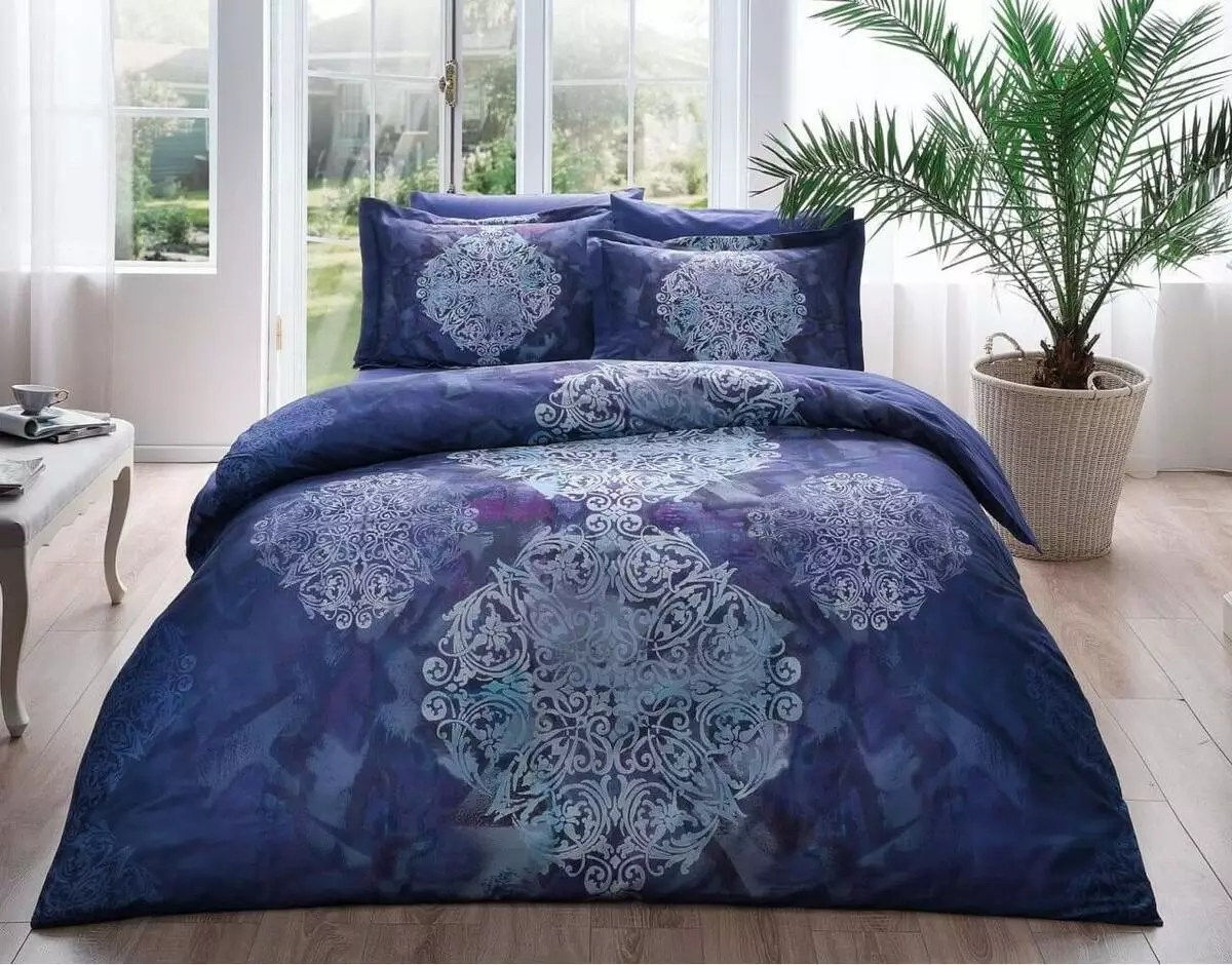 Satina Turks Bedlinnen: Satin Kits de Luxe en Jacquard Satina, Euro en familie, 2-slaapkamer en andere beddengoed, reviews 25904_7