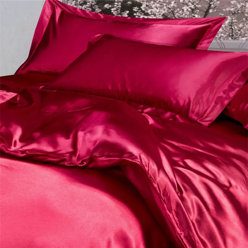 Satin bedclothes: Black Atlas na Red, White, White, White, na Whis na Lace na-enweghị 25908_6
