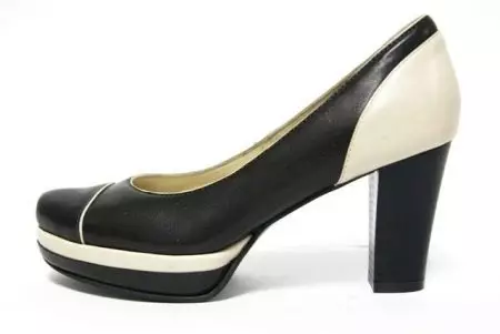 Heel shoes (112 wêne): Kincên jinan li ser heel, modelên bi hebên jêkirin û şûna wan, ku hebên ku ji bo jinê bêkêmasî ne 2590_68