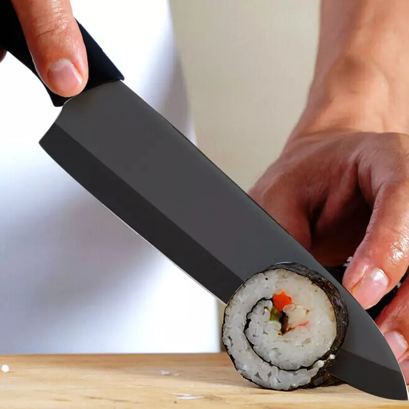 سیرامیک چاقو (34 عکسونه): معجل او توکي. څنګه د پخلنځي چاقو غوره کولو څرنګوالی؟ څنګه خاموش کول؟ تاسو څه پرې کولی شئ؟ د پیرودونکي بیاکتنې 25919_6