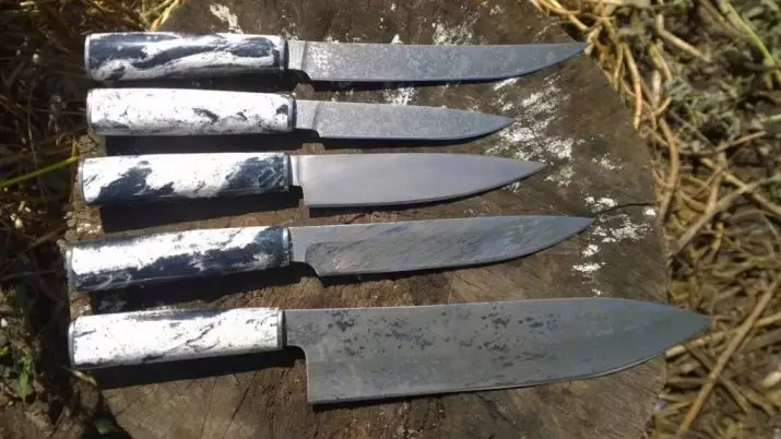 Кована кухненски ножове (17 снимки): ръчно изработени ножове описание за кухня, красиви примери за ръчно изработени ножове 25933_8