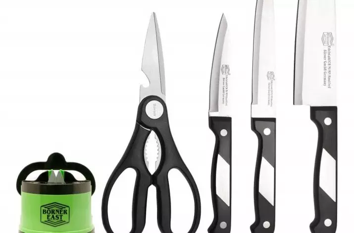 Börner ножове: Изберете комплект кухненски ножове от Германия. Описание Идеално, Азия и други сериали. Отзиви за собственост 25934_28
