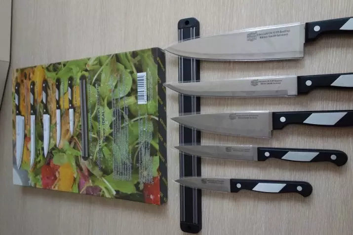 Kniver borner: Pilih set pawon dapur ti Jerman. Katerangan IPICE, Asia sareng séri sanés. Ulasan kapamilikan 25934_7