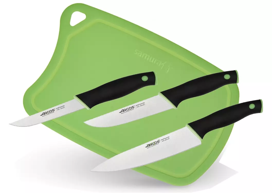 Arcos ножове: комплект кухненски ножове от Испания, испански кожени готвачи от компанията Arcos, Нож за готвене за сирене, ревюта 25940_10