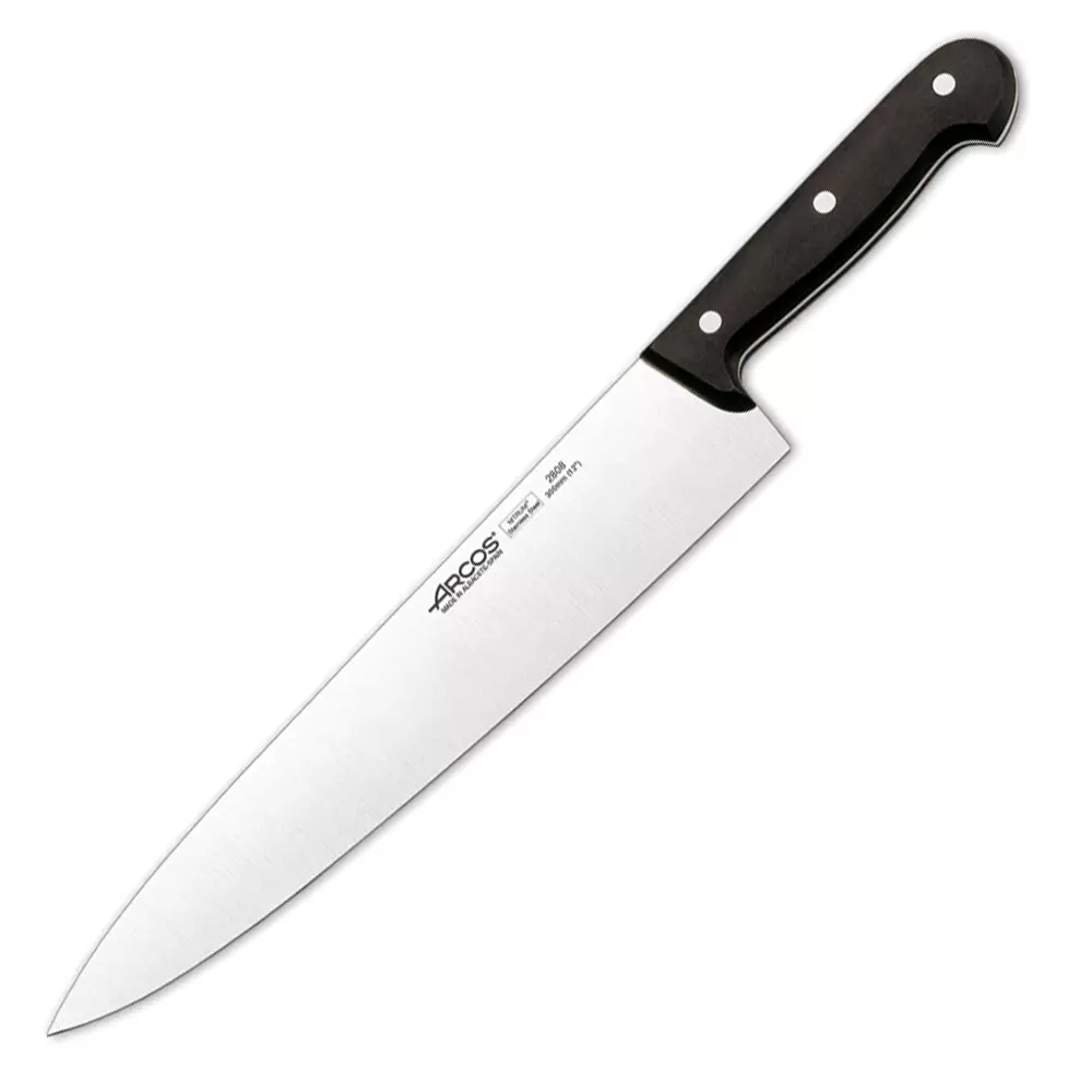 Arcos μαχαίρια: ένα σύνολο μαχαίρων κουζίνας από την Ισπανία, ισπανικά σφυρήλατα σεφ από την εταιρεία Arcos, μαχαίρι μαγειρέματος για τυρί, σχόλια 25940_13
