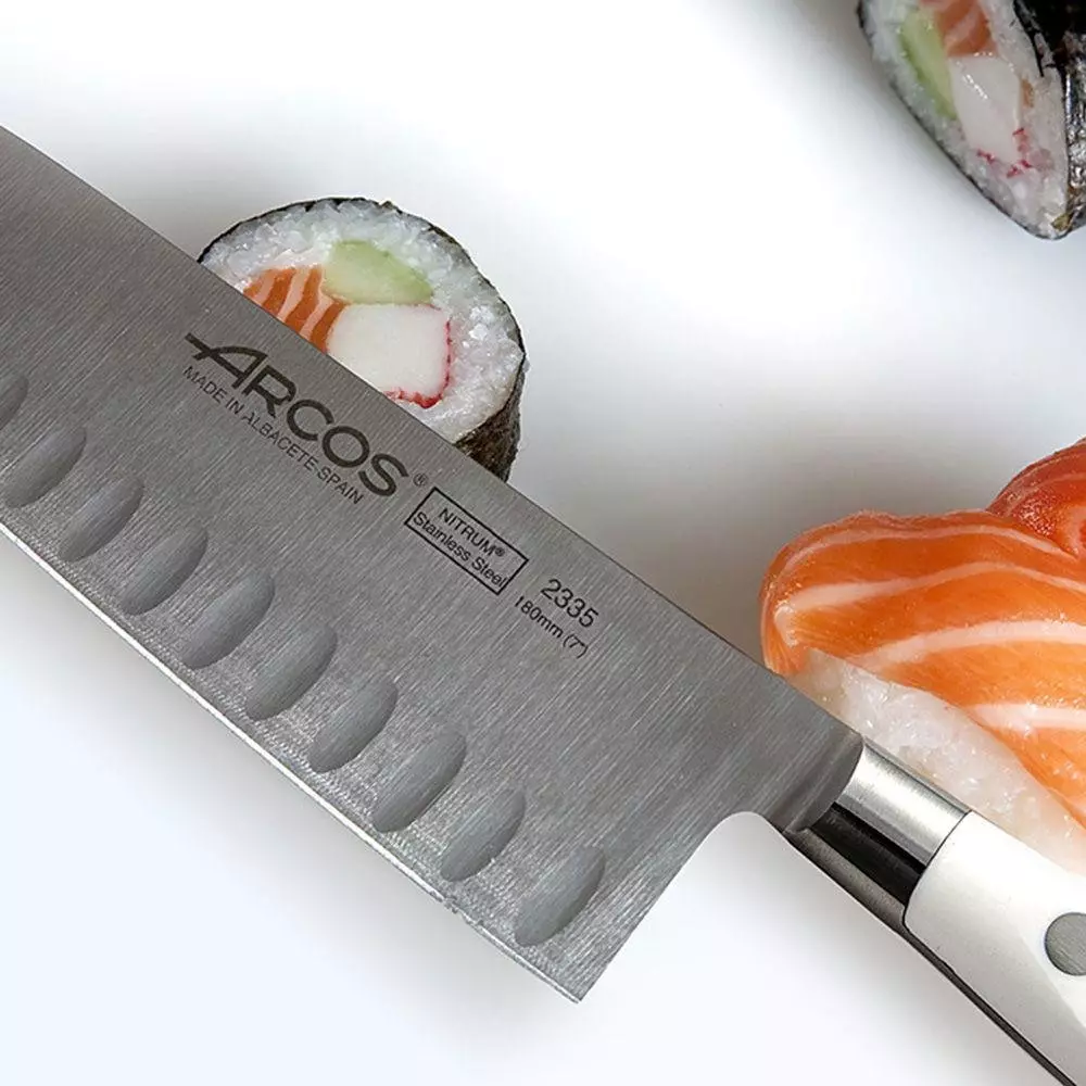 Arcos ножеви: сет на кујнски ножеви од Шпанија, шпански фалсификувани готвачи од компанијата Arcos, готви нож за сирење, осврти 25940_23