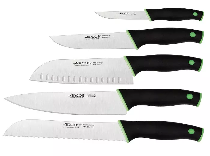 Arcos ножове: комплект кухненски ножове от Испания, испански кожени готвачи от компанията Arcos, Нож за готвене за сирене, ревюта 25940_9