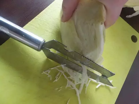 Kupus čekić nož (15 fotografije): Odabir nož sa dvije oštrice za rezanje povrća. Kako ga koristiti? 25948_13