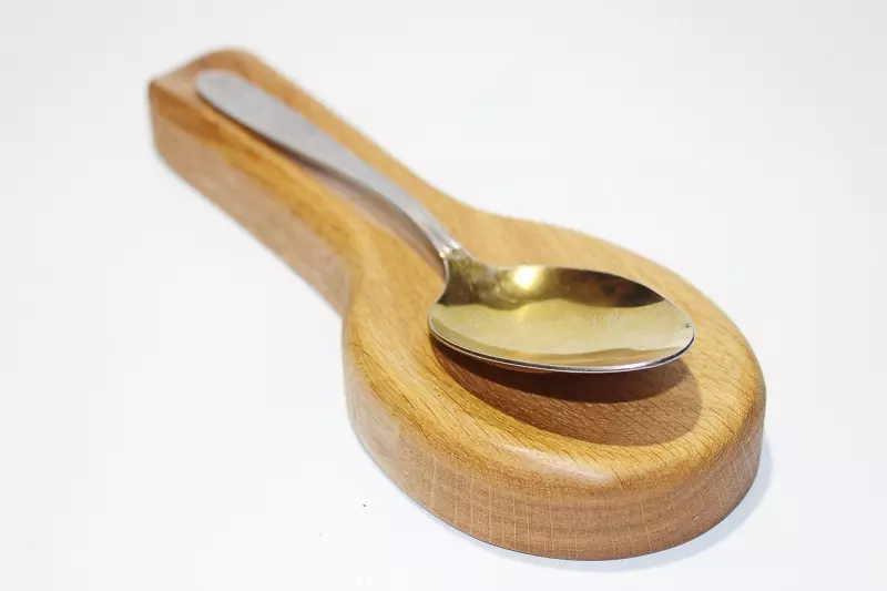 Stați o lingură (20 de fotografii): ceramică și oțel inoxidabil, metal și silicon, suport din lemn sub o lingură și capac 25952_12