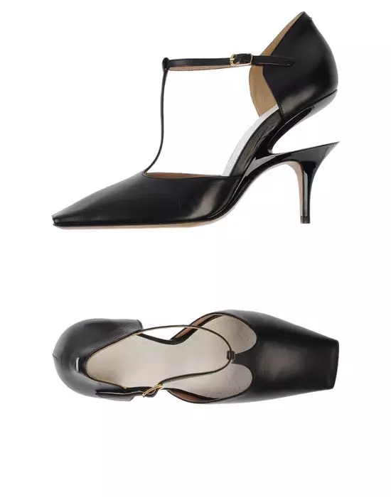 کفش های سیاه (110 عکس): چه پوشیدن کفش های زنانه زیبا در سیاه و سفید، چگونگی ترکیب شلوار جین با آنها، جوراب ساق بلند، جوراب 2596_63