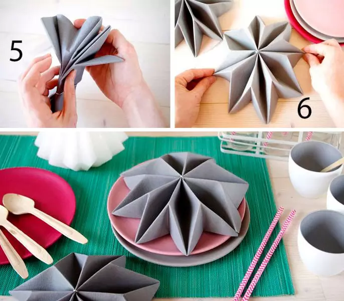 来自餐巾的工艺品：用纸巾用你自己的手制成的应用。如何让秋天的花朵与5-6和7岁儿童？从餐巾和罗文分支的树 25992_69