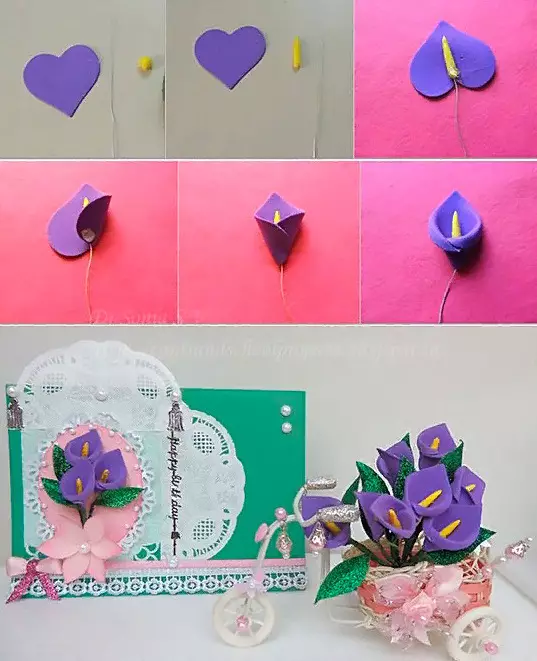 Падалка «Квітка» (57 фото): як зробити своїми руками з шишок для дитячого садка? Об'ємні квіти з різних матеріалів для дітей 26058_10