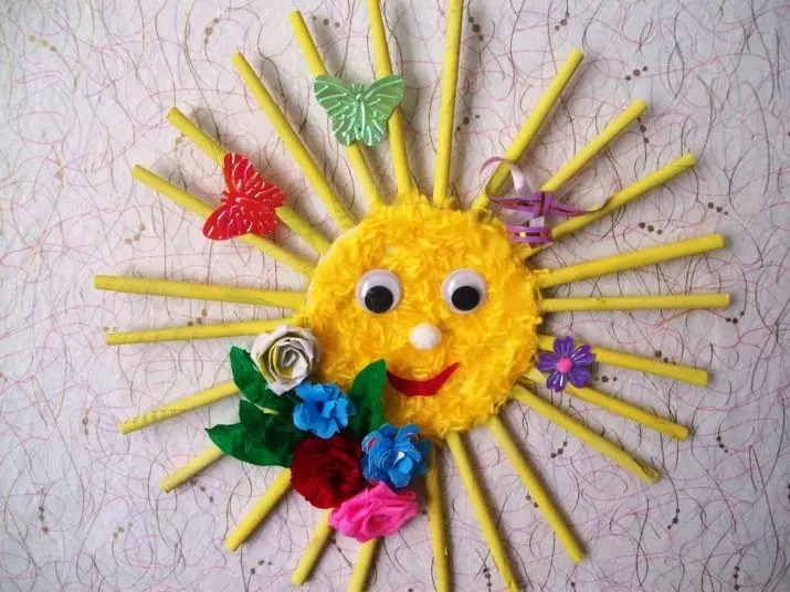 Spring Crafts: Wat te doen op lenteonderwerp naar school en kleuterschool doet het zelf? Lichtboeketten en ambachten van natuurlijke materialen 26114_2