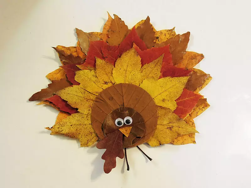 Crafts from maple leaves (119 photos): crafts with their own hands on the topic of autumn for children, lion and roses, caterpillar and other crafts in kindergarten and to school. How to save leaves fresh? 26115_48