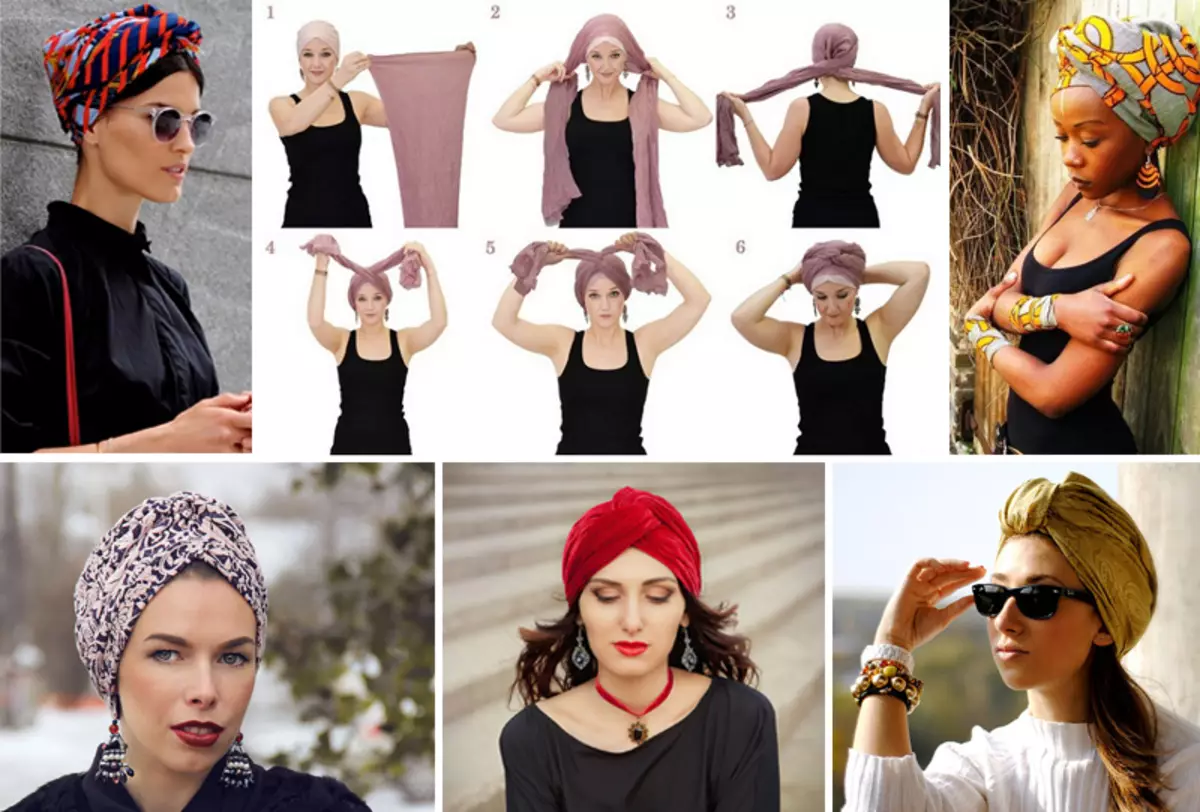 Как красиво завязать платок на голове весной