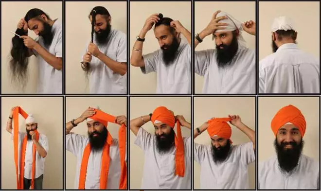 Πώς να δέσετε ένα Chalm σε ένα κεφάλι κασκόλ; Πόσο όμορφη για να φτιάξετε ένα γυναικείο turban με τα δικά σας χέρια; Πώς να δέσετε έναν άνδρα κασκόλ; 2611_25