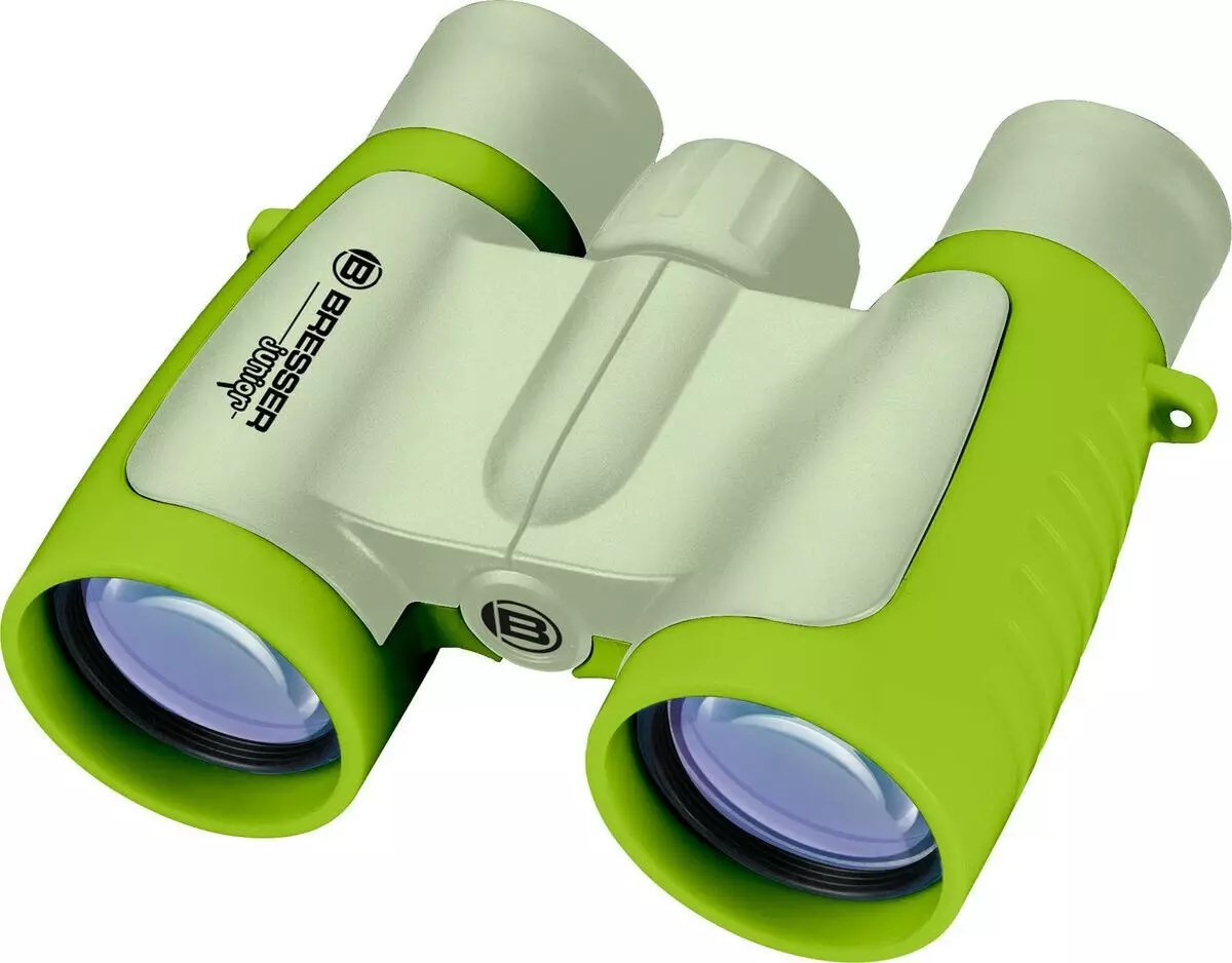 Binoculars ankizy: isa modely ho an'ny ankizy 5-7 taona sy vanim-potoana hafa, mavokely ary hafa 26164_5