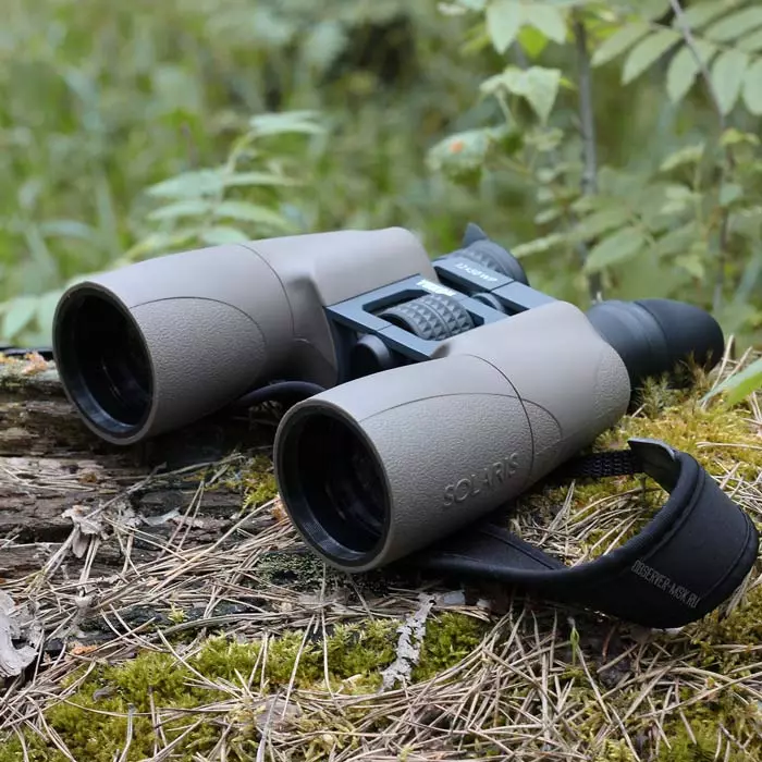 Yukon Binoculars: 10x50 e 20x50, 30x50 e 8-24x50, 16x50 e 12x50, prisioneiros e outros modelos do fabricante, comentarios de propietarios 26176_3